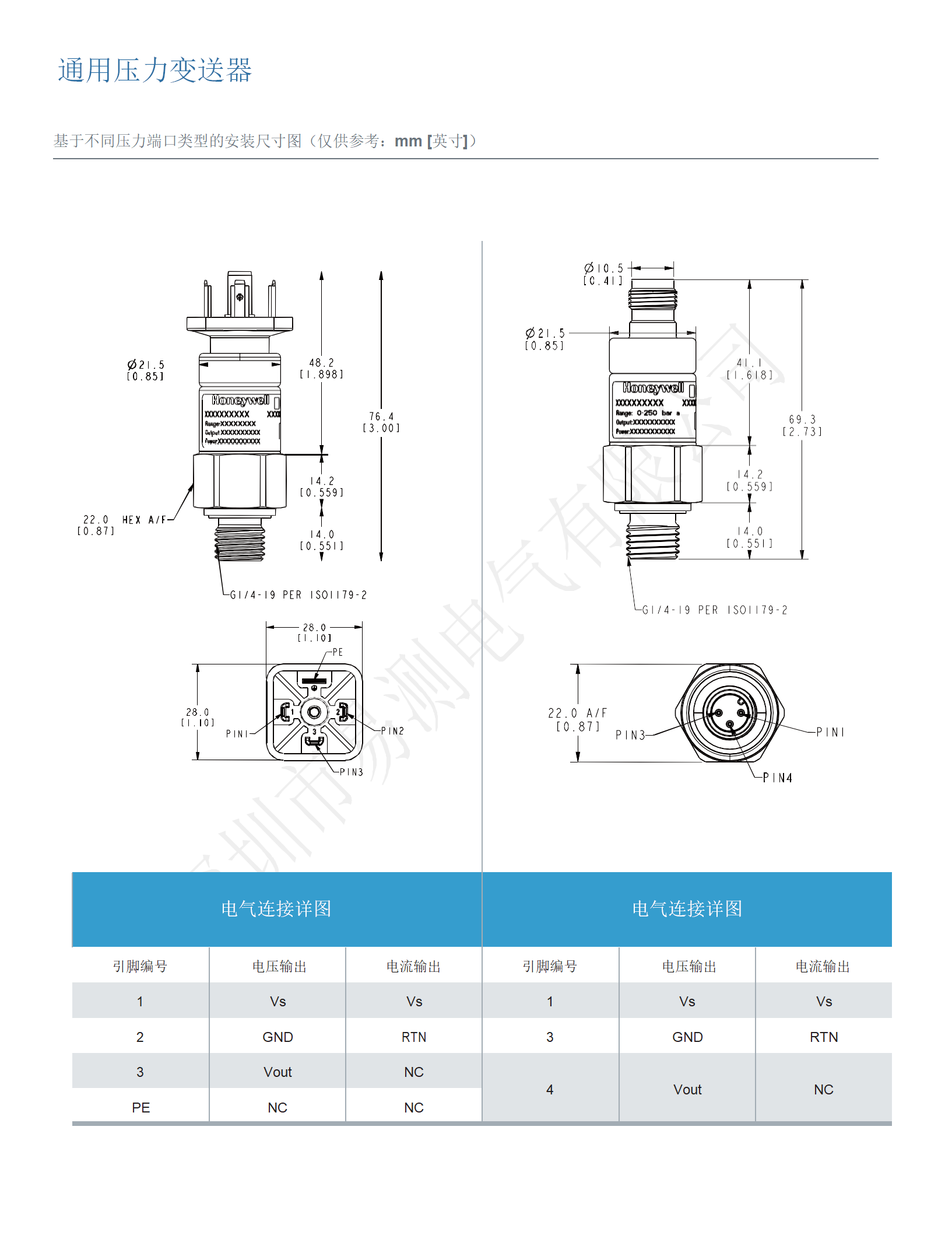 Honeywell霍尼韋爾壓力傳感器/變送器GPT系列 Honeywell霍尼韋爾壓力傳感器/變送器GPT系列