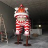 玻璃鋼動(dòng)物雕塑文化廣場(chǎng)獅子造型雕塑擺件