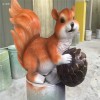 肇慶玻璃鋼動物雕塑廠家 仿真小松鼠雕塑造型